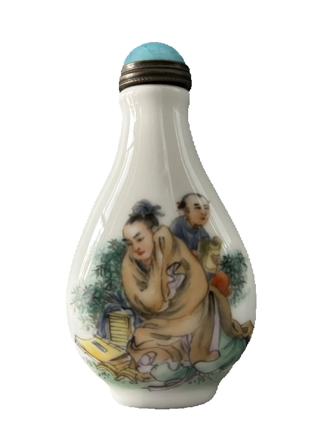 Vintage Collectible Bottles - 中国のヴィンテージ磁器、絶妙な人物画が描かれた嗅ぎタバコ瓶の美術品