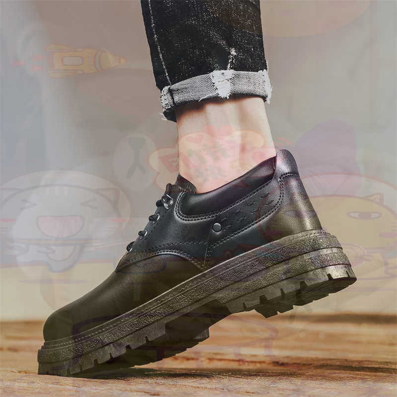 Shop Deals On Vintage Collectible Items - ダーク天然皮革ファッショントレーナーテニスメンズスニーカーファッション紳士靴品質スニーカースポーツ低価格健康