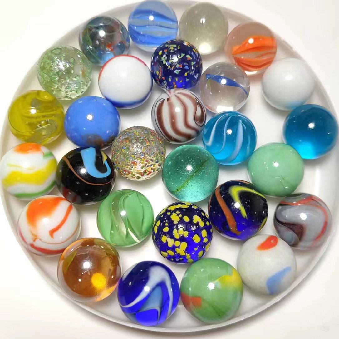 Vintage Collectible Marbles - 16mm 25mm 35mm カラーガラス玉 ソリッドボール クラフト