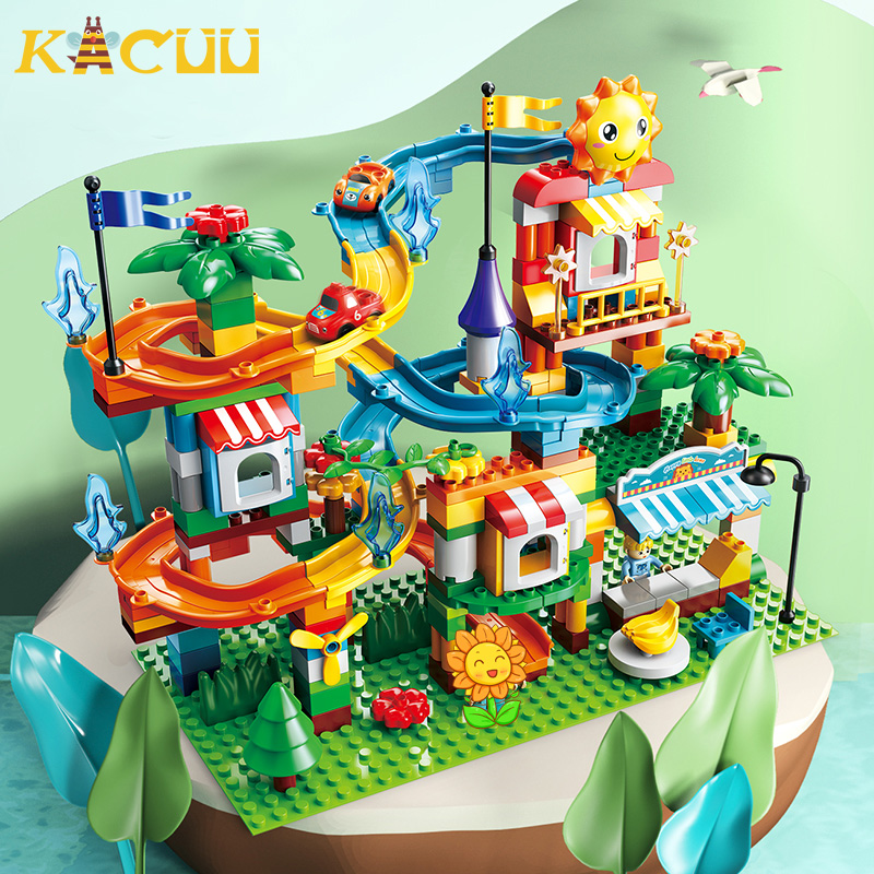 ビッグサイズ大理石レース実行ビルディングブロック漏斗スライド - Vintage Collectible Marbles のレビューと価格