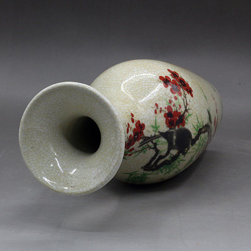 景徳鎮アンティーク陶磁器花瓶　梅の花と柳の葉模様の瓶　ヴィン - Vintage Collectible Bottles のレビューと価格