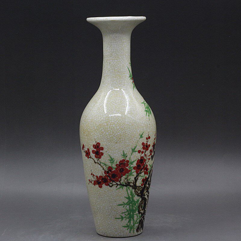 景徳鎮アンティーク陶磁器花瓶　梅の花と柳の葉模様の瓶　ヴィン - Vintage Collectible Bottles のレビューと価格