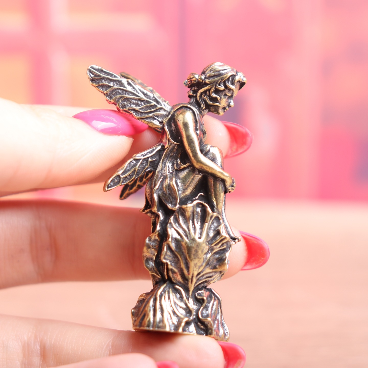 ヴィンテージ真鍮製妖精像、ファンタジー装飾、ミニ森の妖精、コ - Vintage Fairy Figurines Collectible のレビューと価格