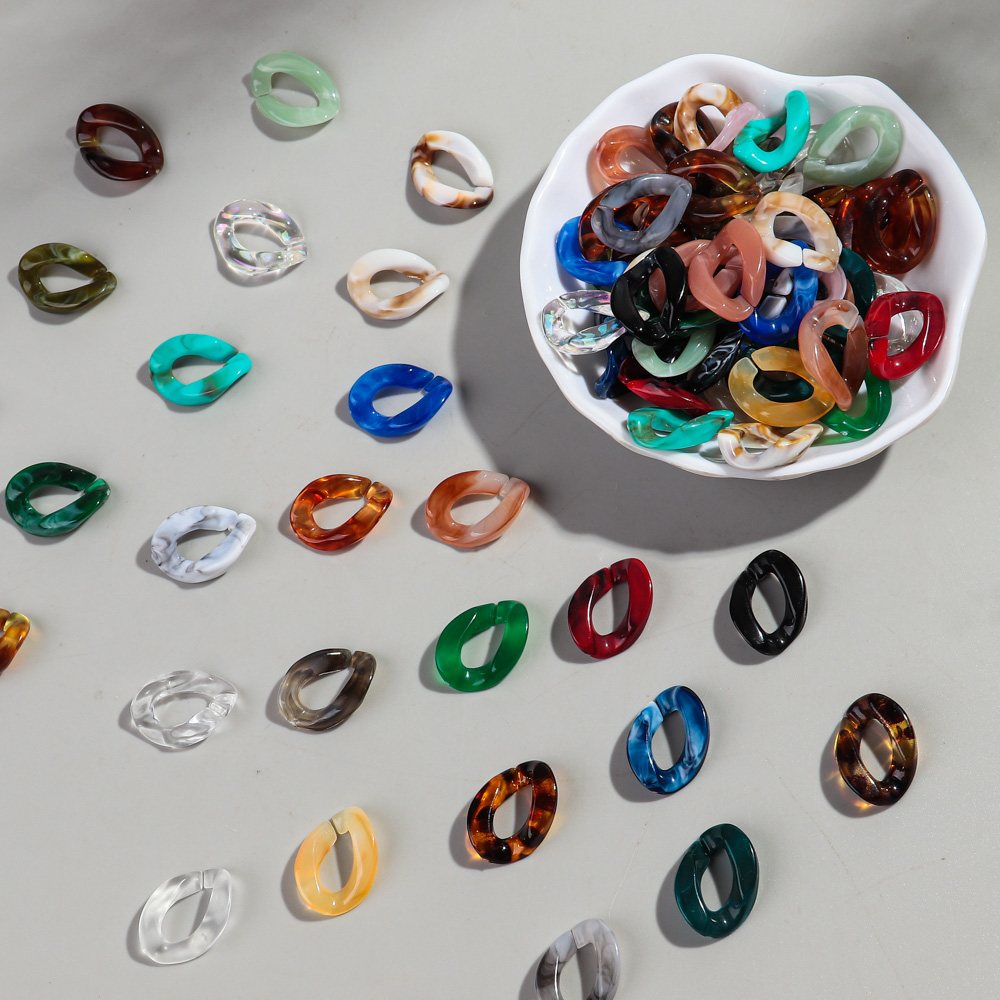 100個入り マーブルカラー アクリル 17x23mm 不規 - Vintage Collectible Marbles のレビューと価格