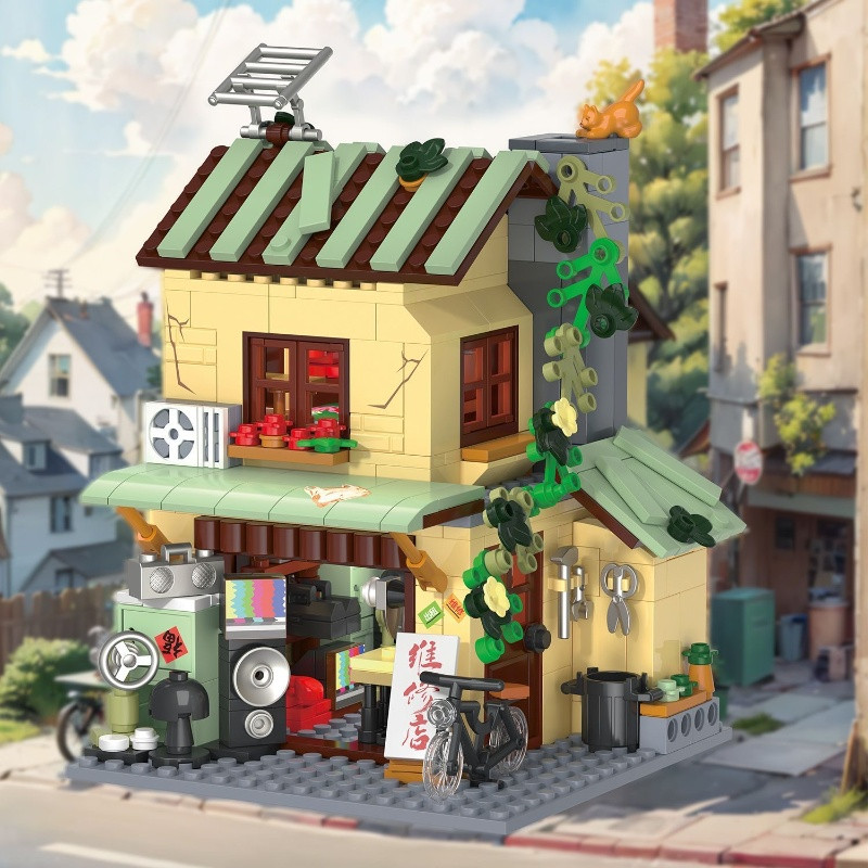ミニストリートヴィンテージデパートビルディングブロックレトロ - Vintage Collectible Toy Store のレビューと価格
