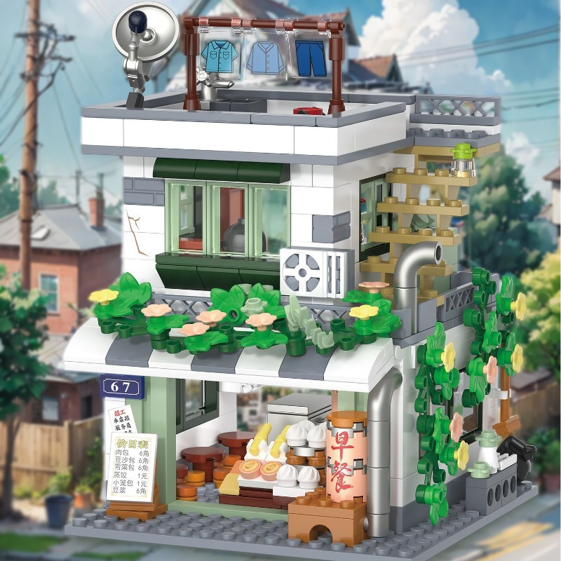 ミニストリートヴィンテージデパートビルディングブロックレトロ - Vintage Collectible Toy Store のレビューと価格