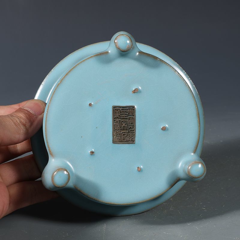 アンティーク古物コレクション宋廬窯天青釉香炉磁器コレクター向 - Vintage Collectible Bottles のレビューと価格
