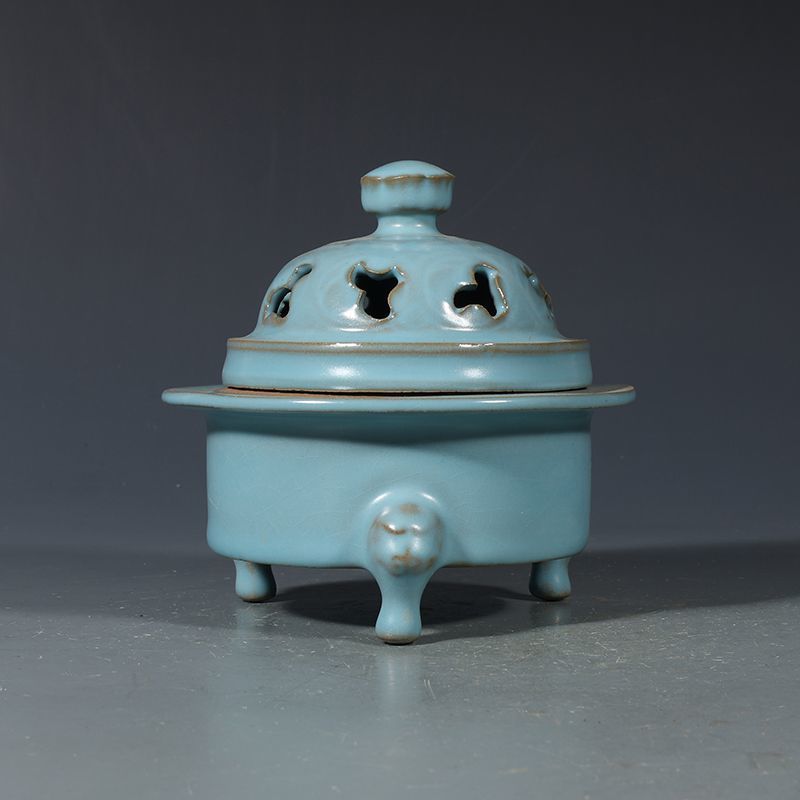 アンティーク古物コレクション宋廬窯天青釉香炉磁器コレクター向 - Vintage Collectible Bottles のレビューと価格