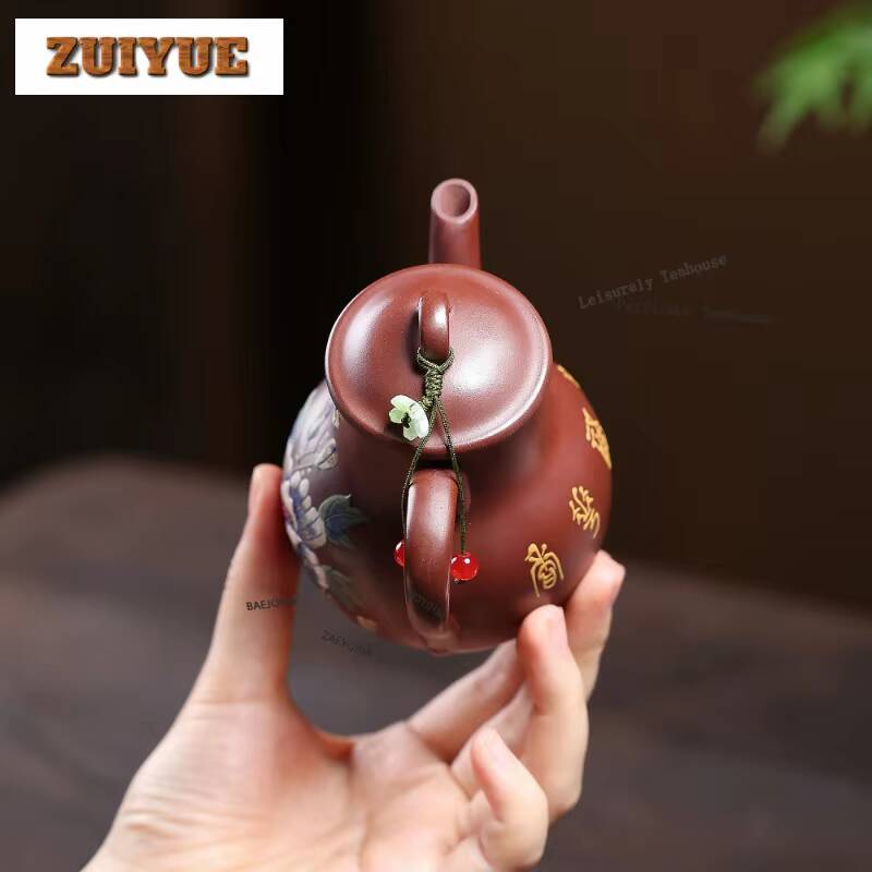 220ml ヴィンテージ宜興紫砂茶壺 手作り翡翠瓶型ポット  - Vintage Collectible Bottles のレビューと価格