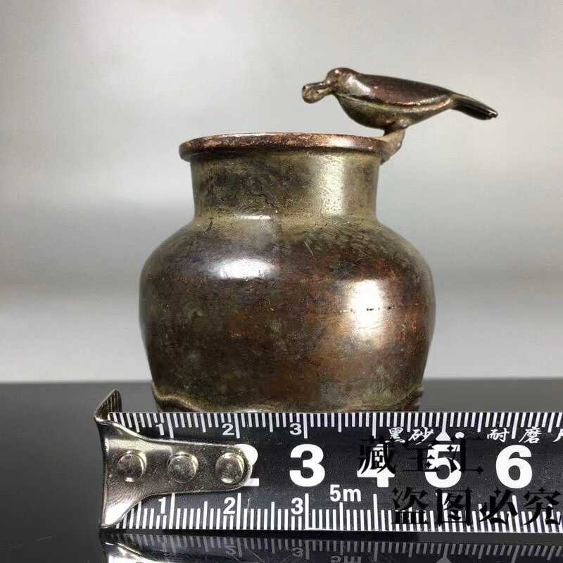 ヴィンテージコレクションブロンズカラス飲料水小瓶鳥ボトルクリ - Vintage Collectible Bottles のレビューと価格